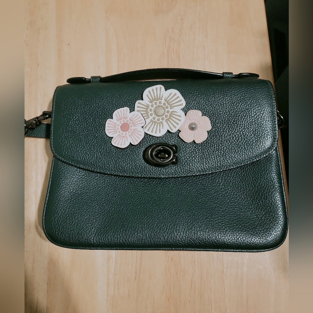 Authentic Coach Cassie Purse Dark Green